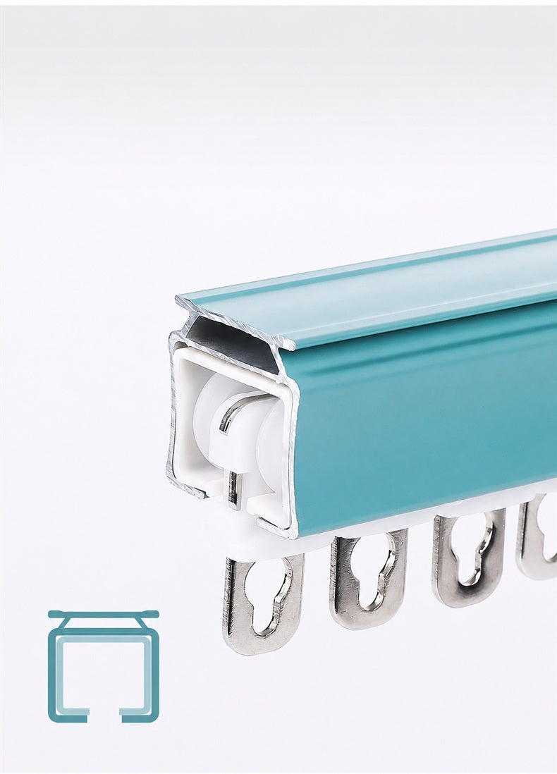 Aluminum quiet-glide curtain track system main image 4