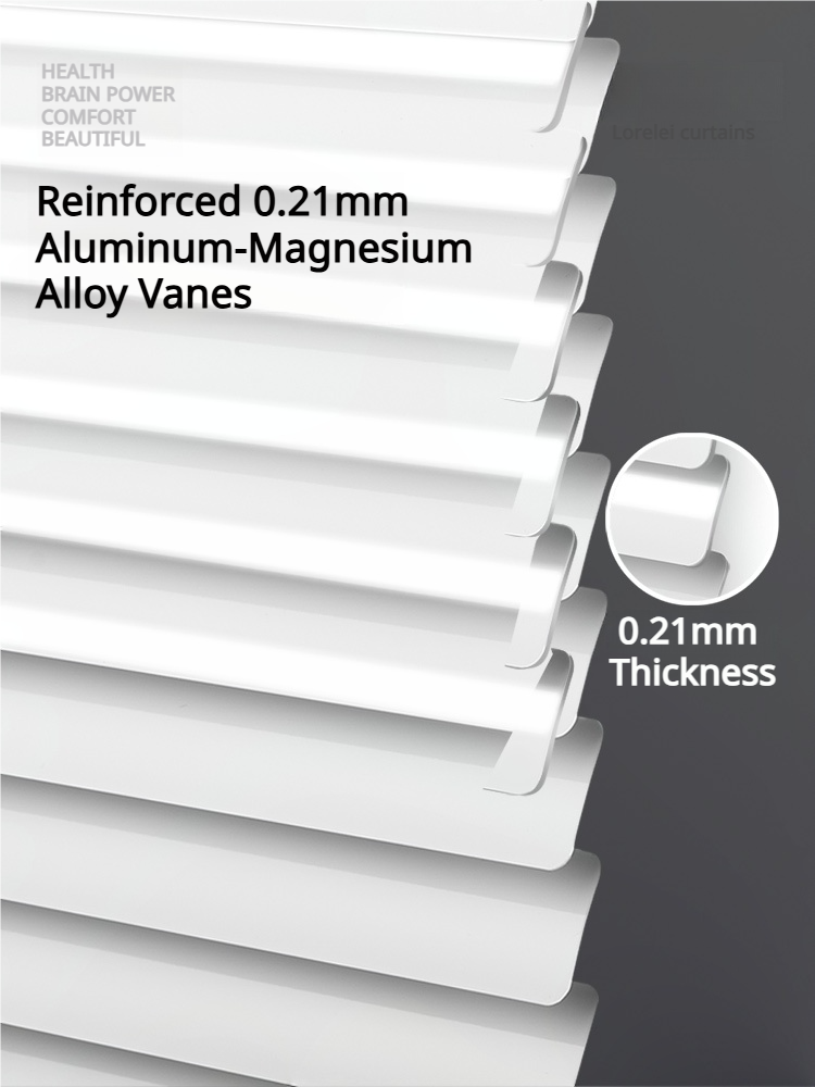 LuxVelum Custom Venetian Blinds | Reinforced Aluminum-Magnesium Alloy & Single-Chain Control