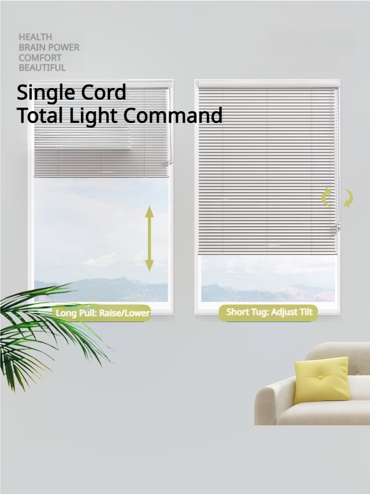 LuxVelum Custom Venetian Blinds | Reinforced Aluminum-Magnesium Alloy & Single-Chain Control
